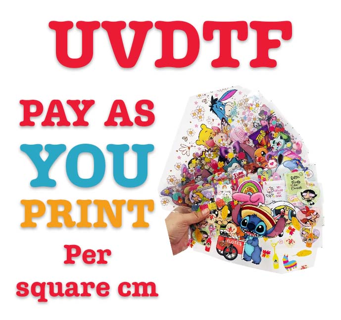 Order UVDTF Transfer By Size